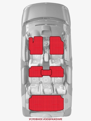 ЭВА коврики «Queen Lux» комплект для Dodge Charger (3G)